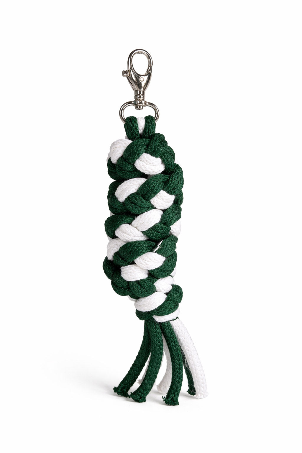 Tether for Hobby Horse made of double-twine cord - white-bottle green