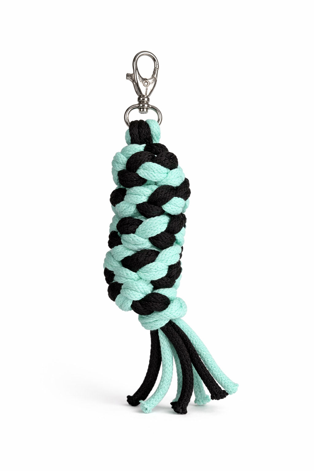 Tether for Hobby Horse made of double-twine cord - black-mint