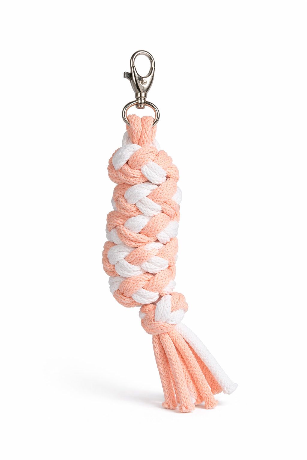 Tether for Hobby Horse made of double-twine cord - white-orange