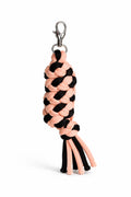 Tether for Hobby Horse made of double-twine cord - black-orange