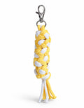 Tether for Hobby Horse made of double-twine cord - white-yellow