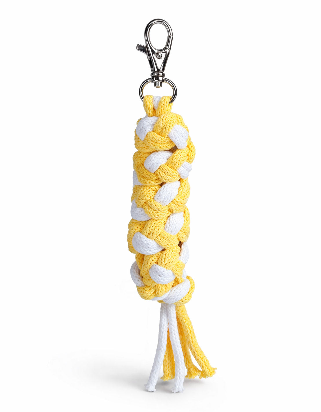 Tether for Hobby Horse made of double-twine cord - white-yellow