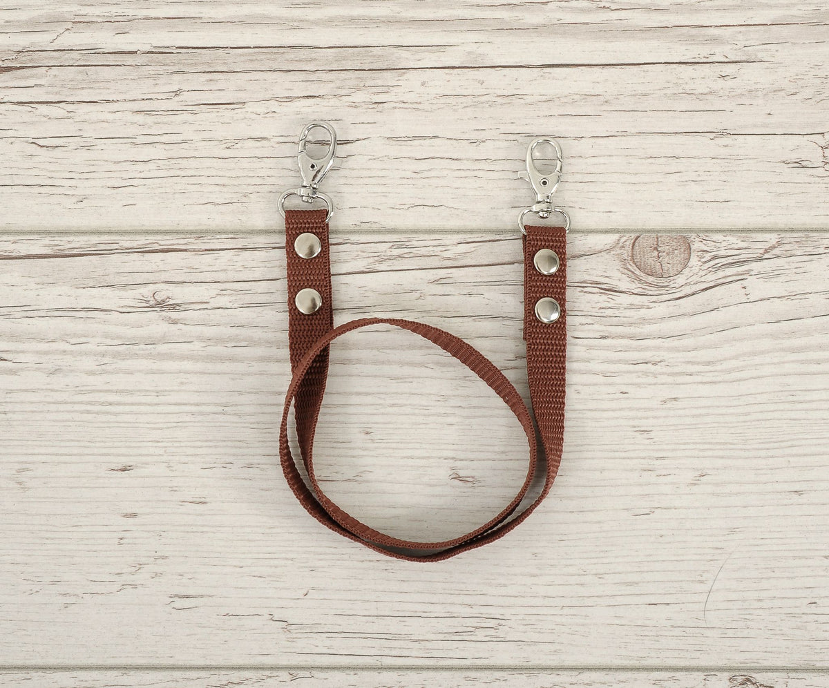 Hobby Horse reins for halters - brown