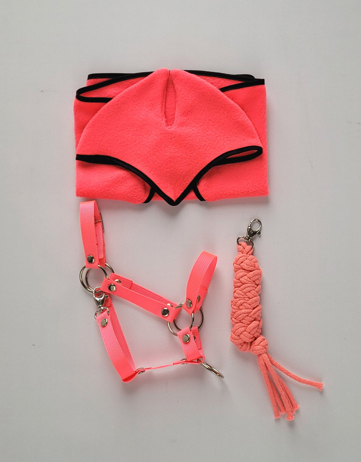 The adjustable halter for Hobby Horse A3 - neon pink