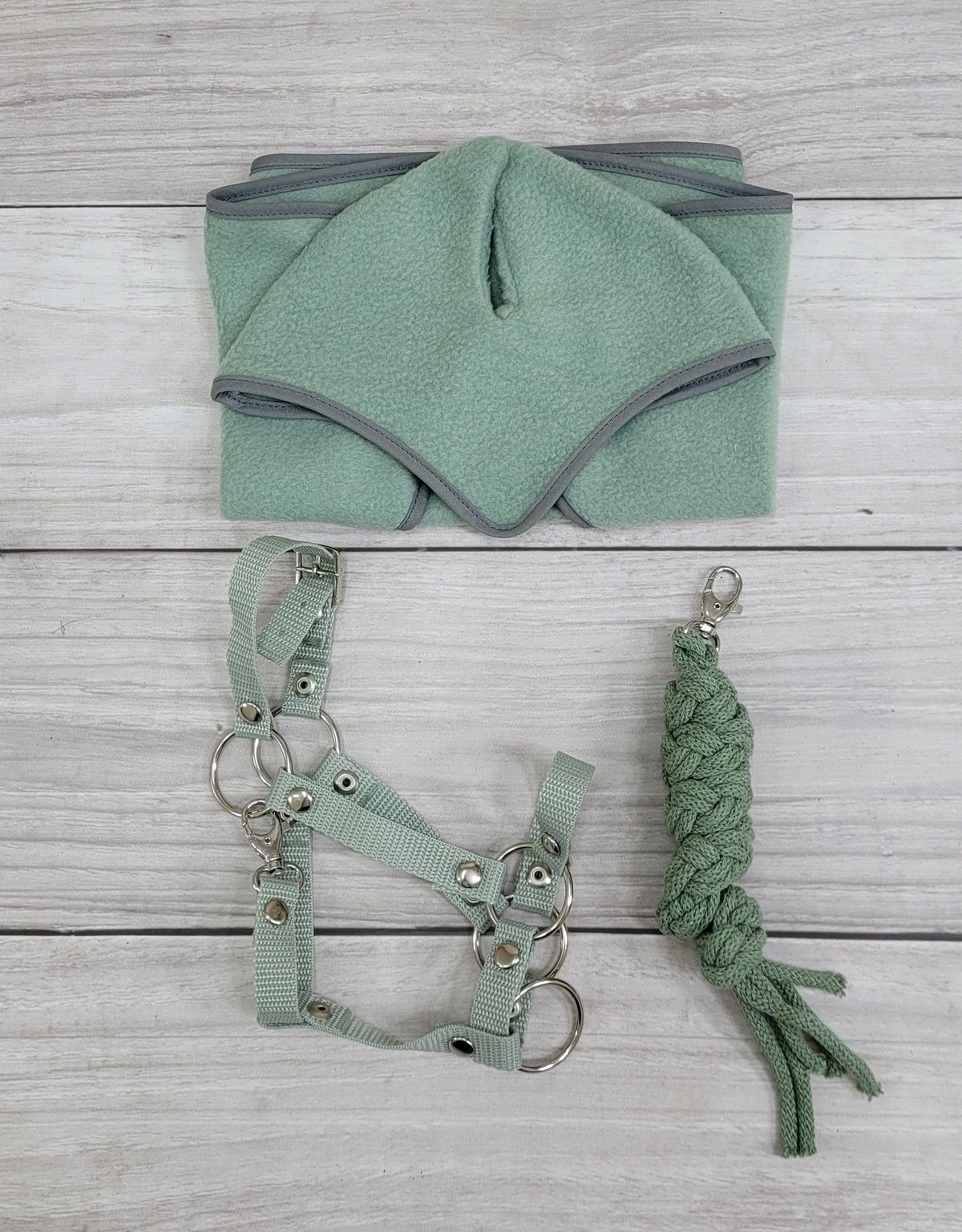 The adjustable halter for Hobby Horse A3 - sage