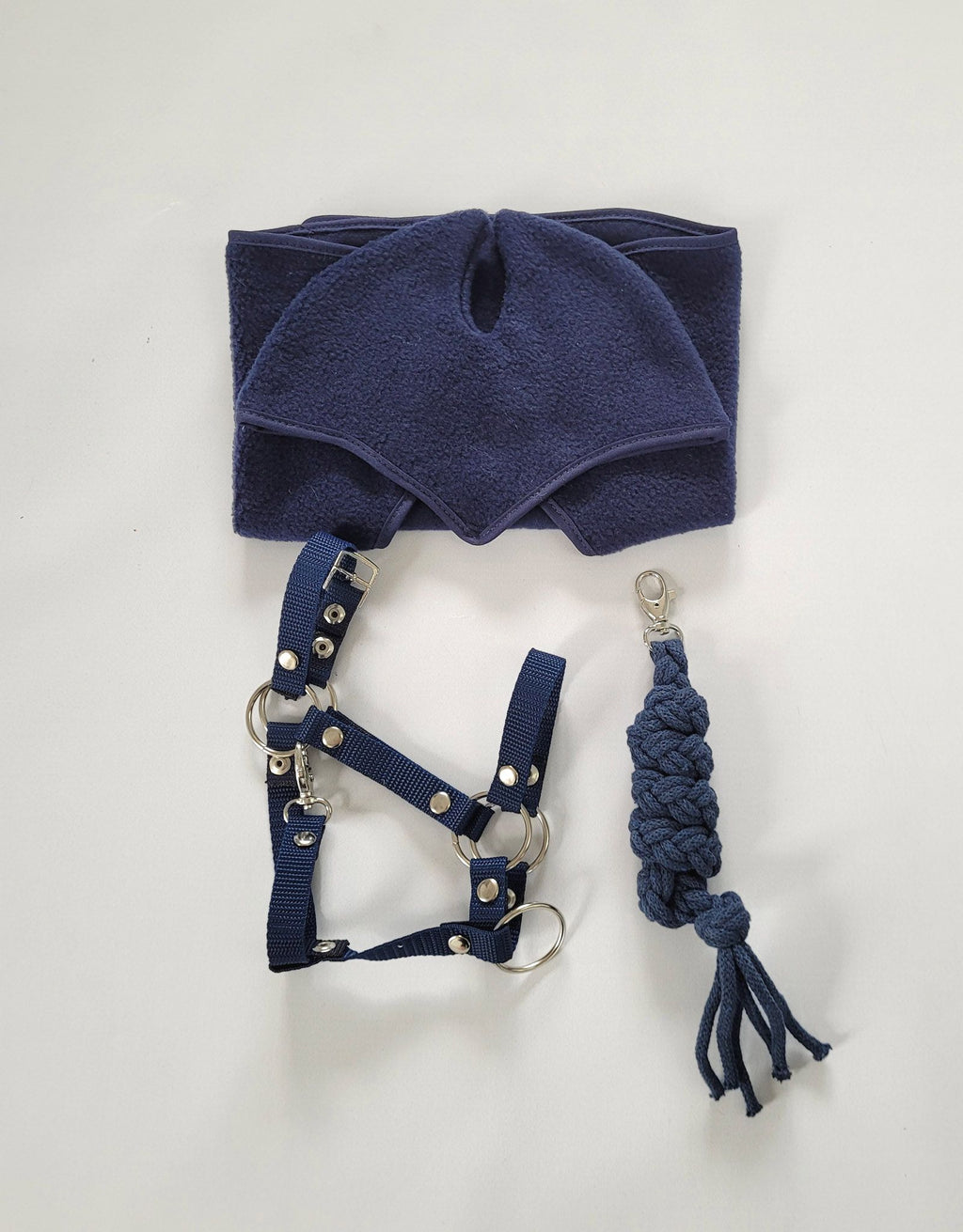 The adjustable halter for Hobby Horse A3 - denim