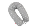 Cotton pillowcase for pregnancy pillow Longer - Stars on grey
